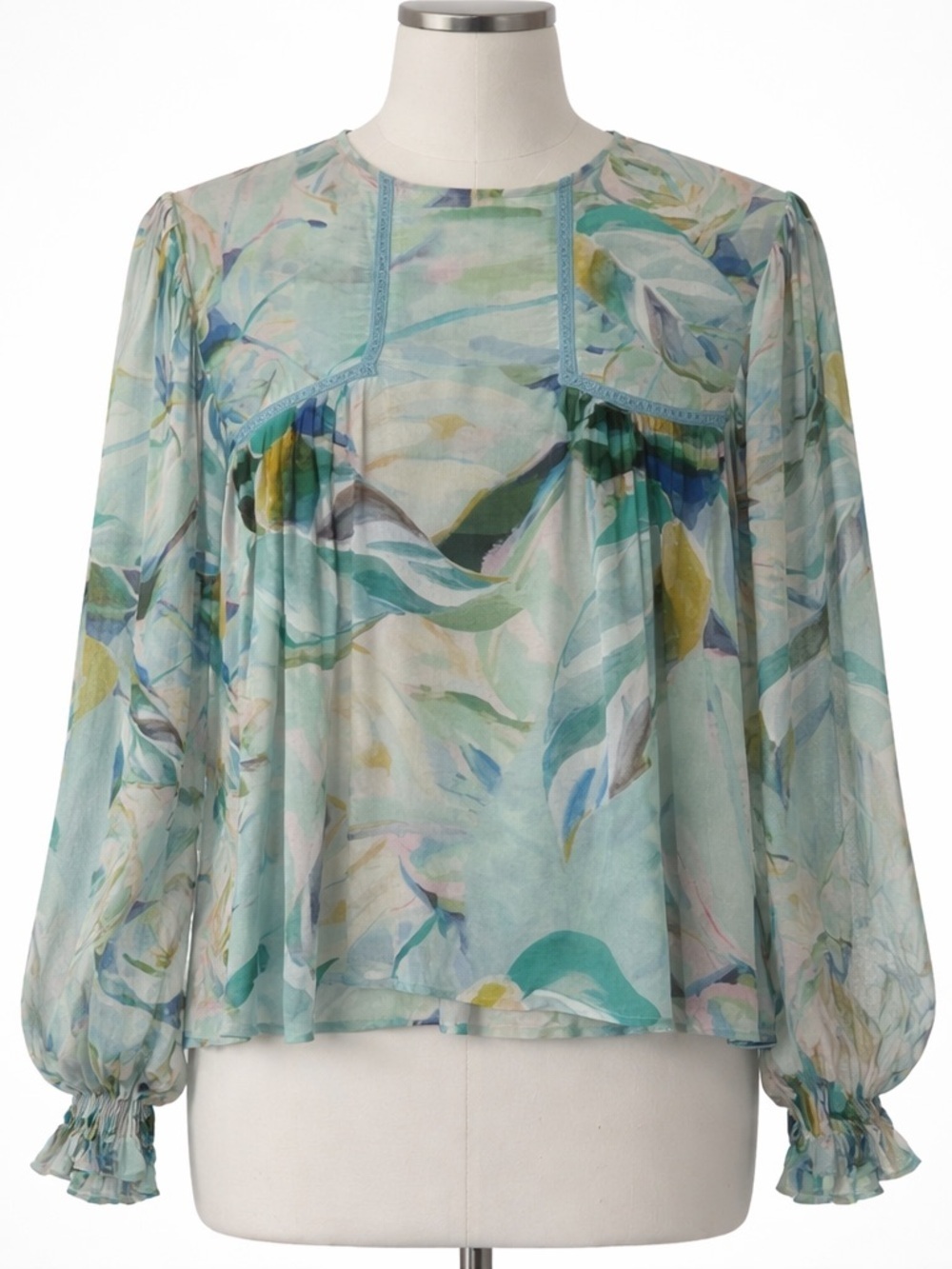 Anthropologie Blank Women's Blouse pastel size small - Picture 1 of 11